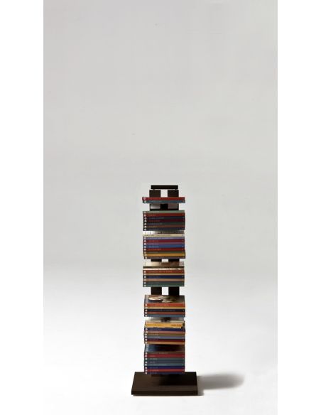 Libreria a colonna autoportante in legno massello Zia Ortensia