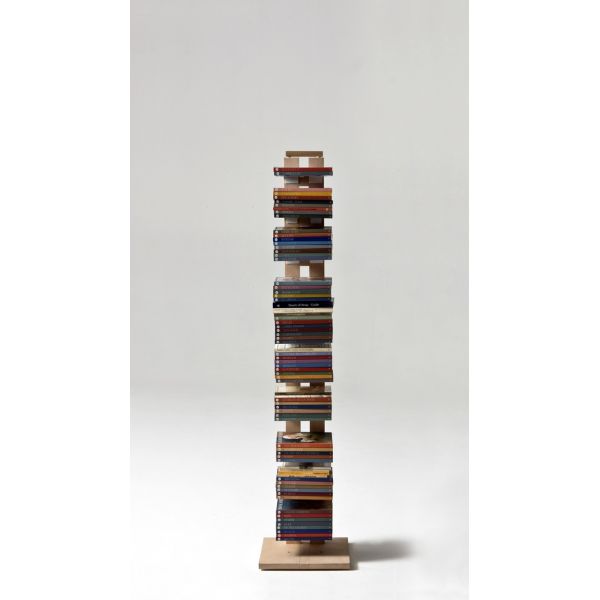 Libreria a colonna autoportante in legno massello Zia Ortensia