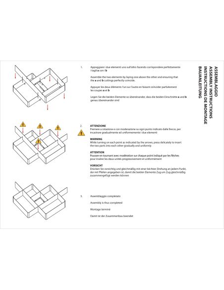 Libreria a parete moderna in acciaio modulare 120 x 120 cm Kreando