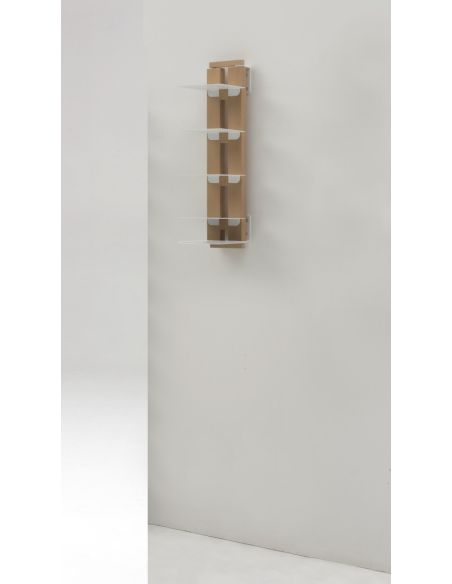 Libreria sospesa a muro in legno massello 66 | 112 cm Zia Ortensia