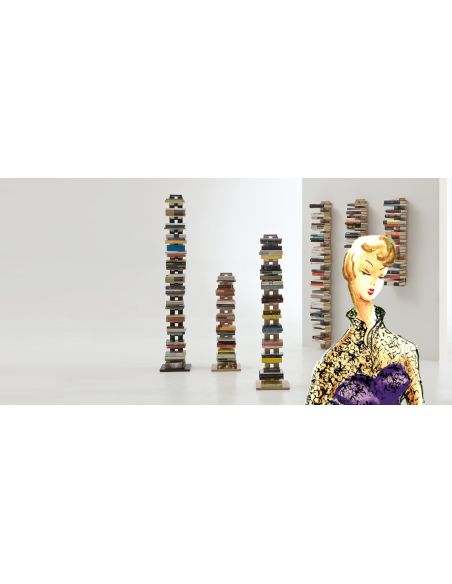 Libreria sospesa a muro in legno massello 66 | 112 cm Zia Ortensia