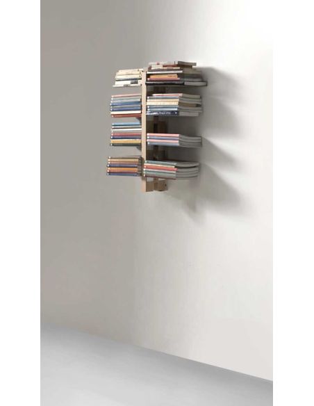 Libreria sospesa a parete salvaspazio in legno 60 | 105 cm ZiaBice Libreria sospesa a parete salvaspazio in legno 60 | 105 cm ZiaBice