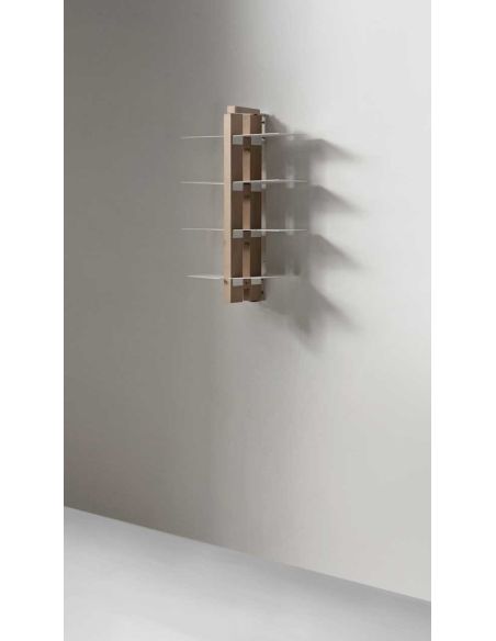 Libreria sospesa a parete salvaspazio in legno 60 | 105 cm ZiaBice Libreria sospesa a parete salvaspazio in legno 60 | 105 cm ZiaBice