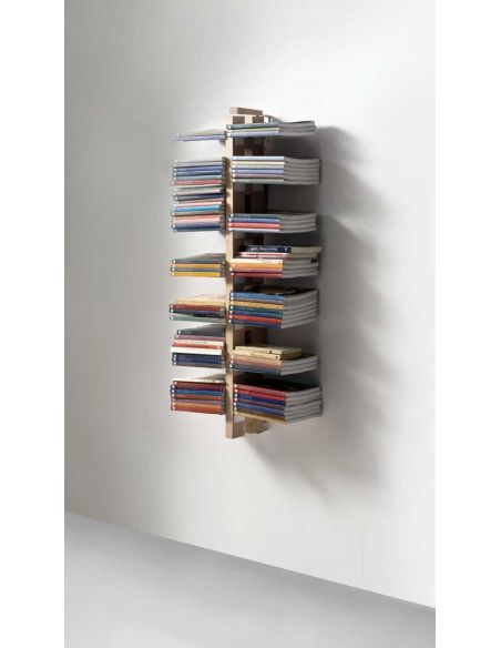 Libreria sospesa a parete salvaspazio in legno 60 | 105 cm ZiaBice Libreria sospesa a parete salvaspazio in legno 60 | 105 cm ZiaBice