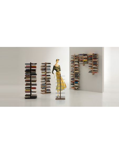 Libreria sospesa a parete salvaspazio in legno 60 | 105 cm ZiaBice Libreria sospesa a parete salvaspazio in legno 60 | 105 cm ZiaBice