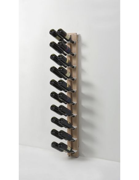 Portabottiglie vino da parete in legno massello Zia Gaia Mono