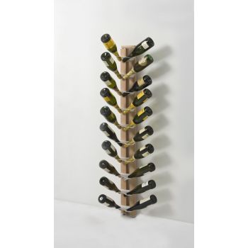 Portabottiglie vino da parete in legno massello Zia Gaia Mono