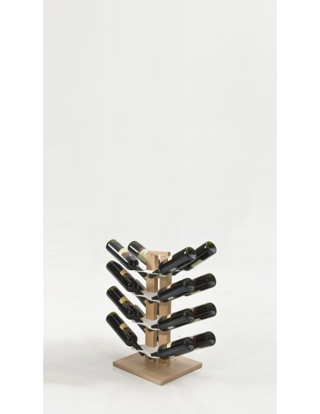 Portabottiglie vino design in legno per 16|28|40 bottiglie Zia Gaia