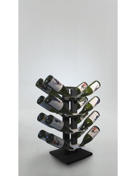 Portabottiglie vino design in legno per 16|28|40 bottiglie Zia Gaia
