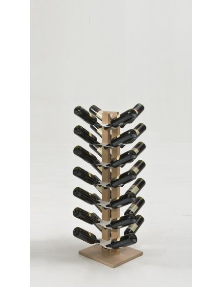 Portabottiglie vino design in legno per 16|28|40 bottiglie Zia Gaia