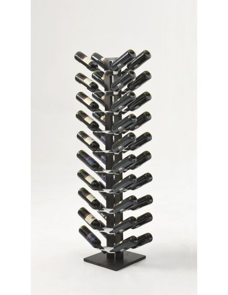 Portabottiglie vino design in legno per 16|28|40 bottiglie Zia Gaia