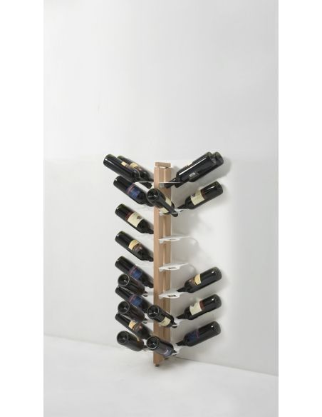 Portabottiglia da parete in legno per 28/40 bottiglie vino Zia Gaia