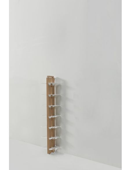 Portabottiglia da parete in legno per 28/40 bottiglie vino Zia Gaia