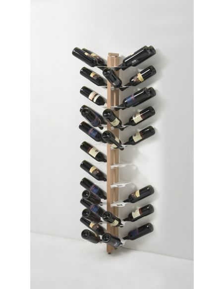 Portabottiglia da parete in legno per 28/40 bottiglie vino Zia Gaia