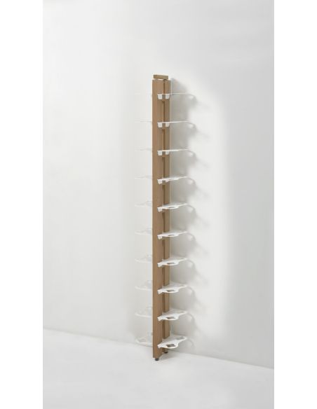 Portabottiglia da parete in legno per 28/40 bottiglie vino Zia Gaia