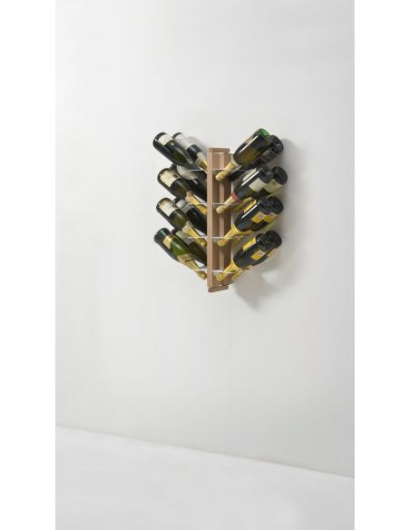 Portabottiglie vino da parete design in legno Zia Gaia Bifacciale