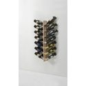 Portabottiglie vino da parete design in legno Zia Gaia Bifacciale