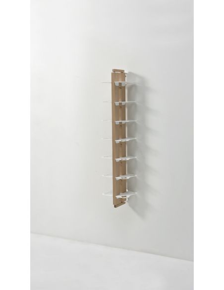 Portabottiglie vino da parete design in legno Zia Gaia Bifacciale