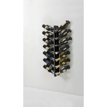 Portabottiglie vino da parete design in legno Zia Gaia Bifacciale 2