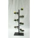 Portavasi da interno verticale in legno naturale per 4|7|10|13 vasi Zia Flora