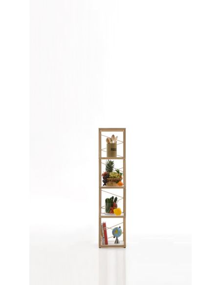 Libreria scaffale componibile in legno per arredo negozi Zia Babele Le Torri