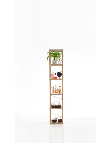 Libreria scaffale componibile in legno per arredo negozi Zia Babele Le Torri