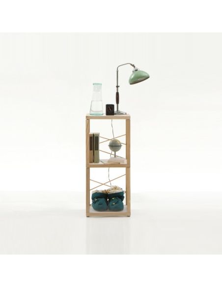 Libreria scaffale componibile in legno per arredo negozi Zia Babele Le Torri