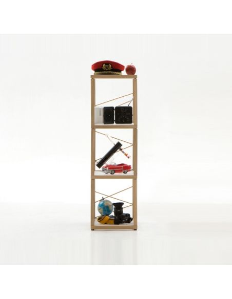 Libreria scaffale componibile in legno per arredo negozi Zia Babele Le Torri