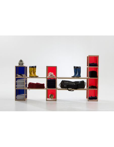 Scaffale per negozio design moderno in legno Castelli 2 Scaffale per negozio design moderno in legno Castelli 2