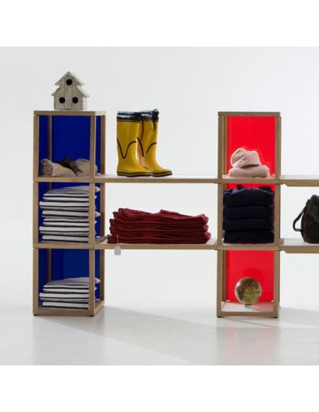 Scaffale per negozio design moderno in legno Castelli 2 Scaffale per negozio design moderno in legno Castelli 2