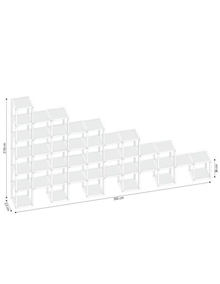 Scaffale per negozio design moderno in legno massello Castelli 8