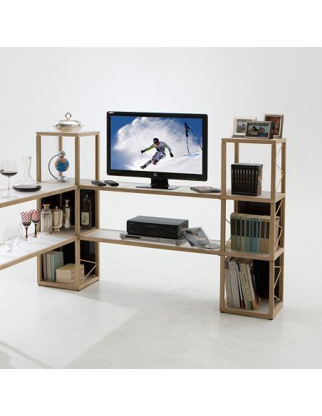 Libreria angolare per arredo casa o negozio abbigliamento Castelli 4