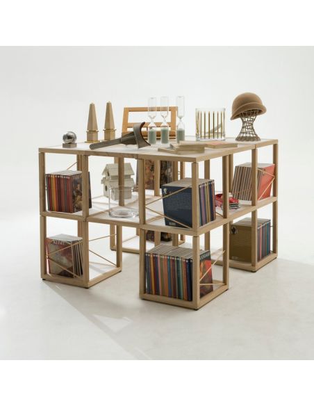 Libreria moderna componibile in legno Castelli 7