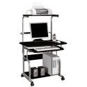 Scrivania porta PC con ruote e porta stampante Kompy