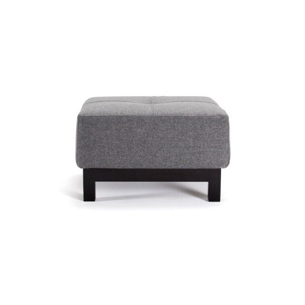 Pouf design moderno in tessuto con gambe in legno Bifrost Deluxe