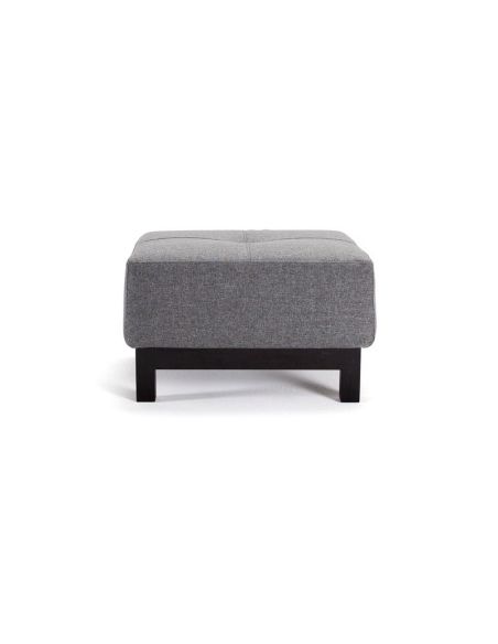 Pouf design moderno in tessuto con gambe in legno Bifrost Deluxe