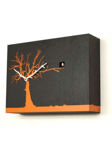 Orologio a cucu design in legno con sensore di luce Cucuruku Orologio a cucu design in legno con sensore di luce Cucuruku