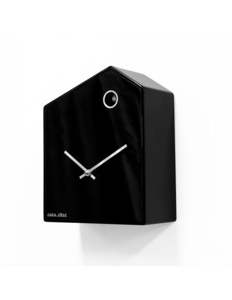 Orologio cucu design moderno in legno nero o bianco Cucu_chic Orologio cucu design moderno in legno nero o bianco Cucu_chic