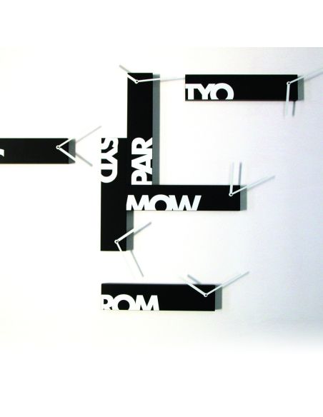 Orologio da muro design moderno in 6 pezzi componibili Souvenir 6