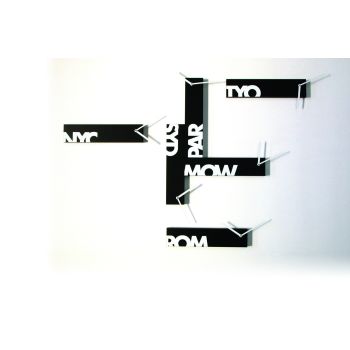 Orologio da muro design moderno in 6 pezzi componibili Souvenir 6 2