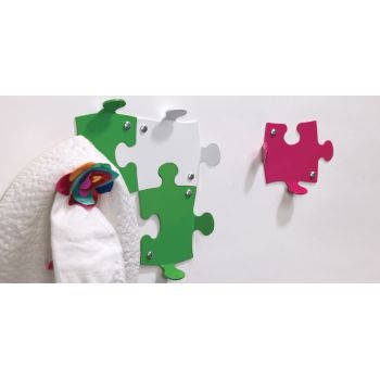 10 appendiabiti da parete moderni per ingresso in acciaio Puzzle 2
