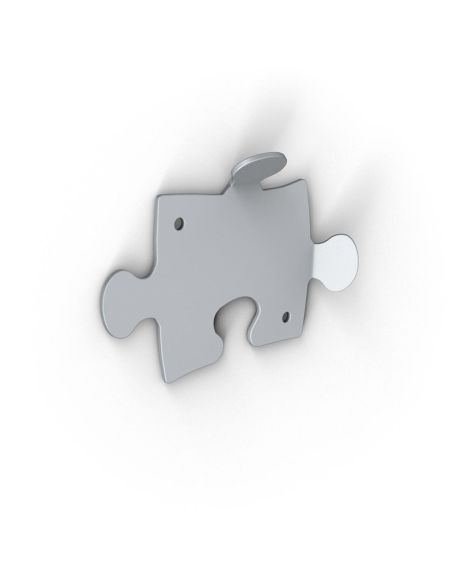 10 appendiabiti da parete moderni per ingresso in acciaio Puzzle