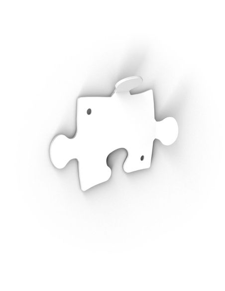 10 appendiabiti da parete moderni per ingresso in acciaio Puzzle