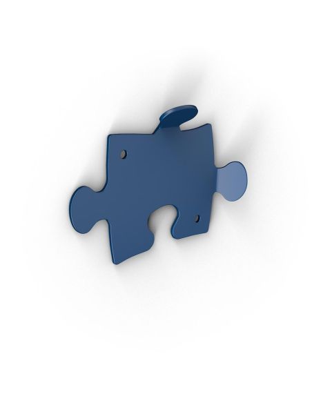 10 appendiabiti da parete moderni per ingresso in acciaio Puzzle