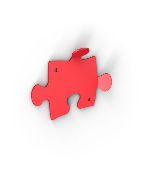 10 appendiabiti da parete moderni per ingresso in acciaio Puzzle