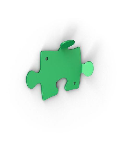 10 appendiabiti da parete moderni per ingresso in acciaio Puzzle