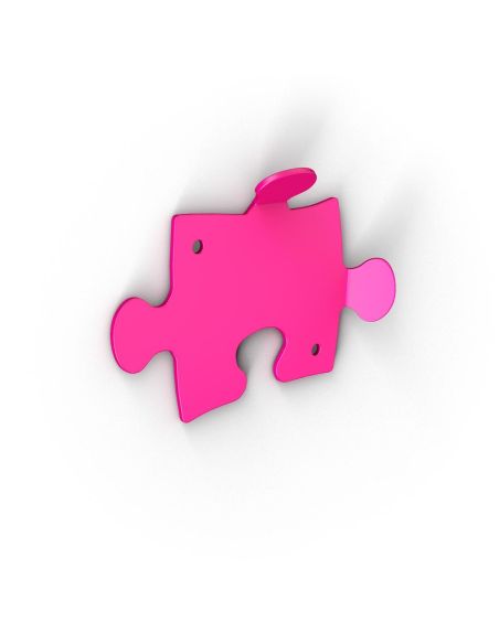 10 appendiabiti da parete moderni per ingresso in acciaio Puzzle