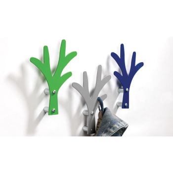 10 appendiabiti da parete a forma di albero in acciaio Alber 2
