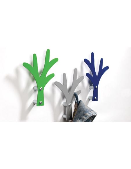 10 appendiabiti da parete a forma di albero in acciaio Alber 10 appendiabiti da parete a forma di albero in acciaio Alber