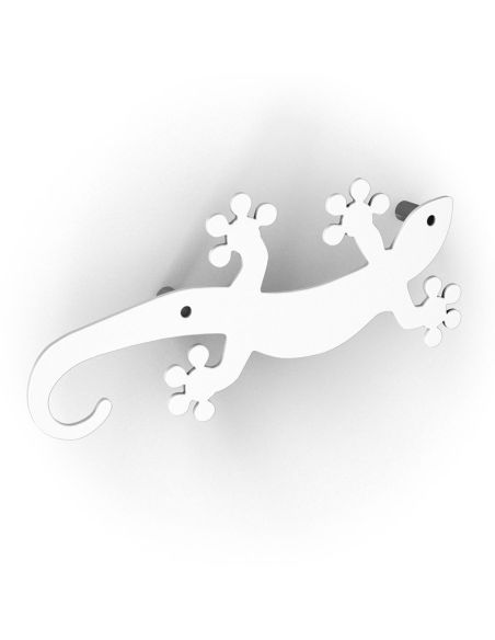 10 appendiabiti a muro in acciaio per cameretta Geko